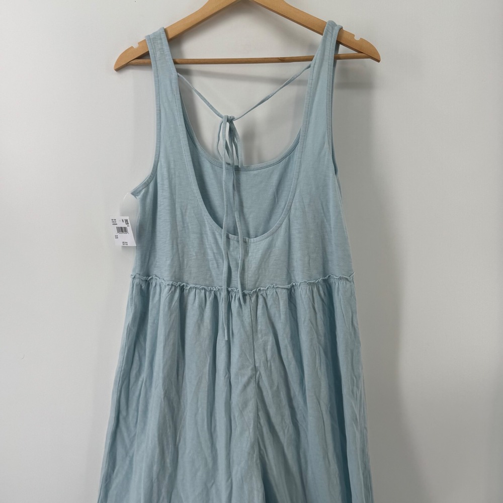 American Eagle Light Blue Wide Leg Sleeveless Jumpsuit 9196 401 Women Medium NWT - Picture 4 of 8